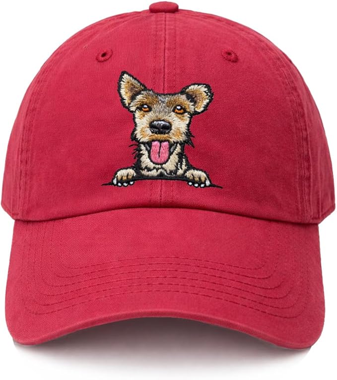 Pet Dog Lover Gifts,Embroidered Dog Baseball Hats for Men Women Dad Mom