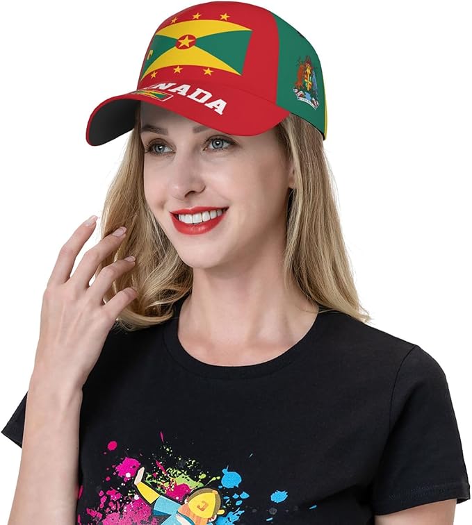 National Flags Baseball Cap for Men Women, Fashion Adjustable Sun Protection Visor Caps Trucker Hat Patriotic Caps