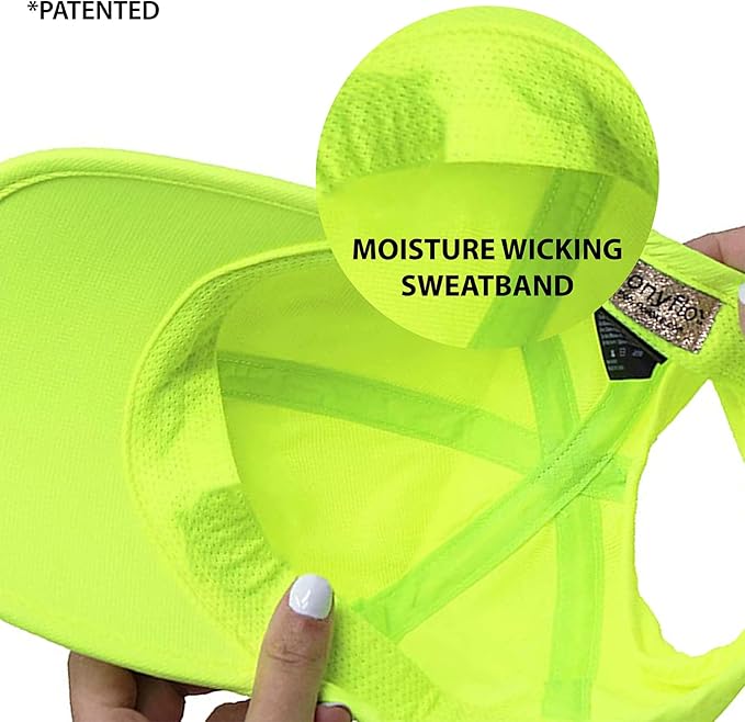 Ponyflo Women’s Ponytail Baseball Cap, Patented Active Feather-Light Hat with Open Back