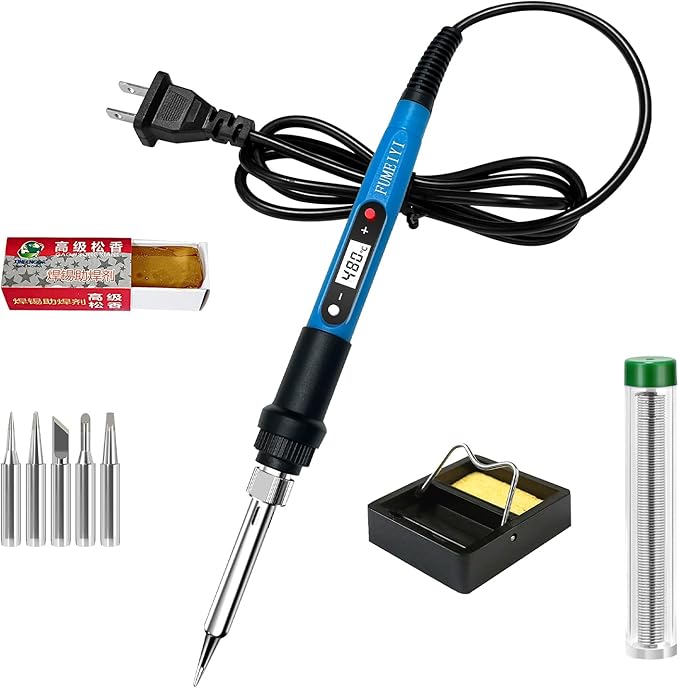 Soldering iron kit, fast heating within 10 seconds LCD digital adjustable by home%C2%B7