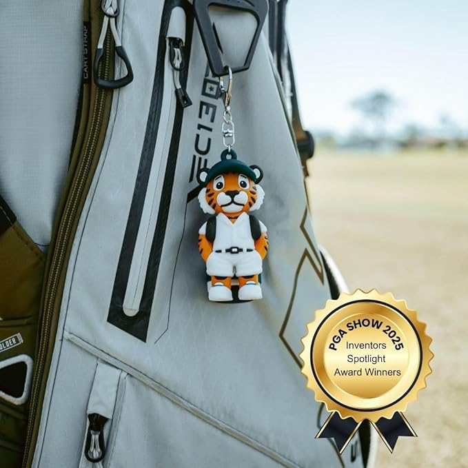 Animal Caddy Golf Tee Holder, Includes 8 Golf Tees, Fun Golf Accessory for Men & Women, Golf Gift