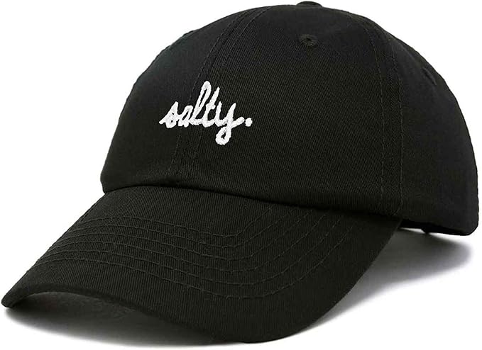 DALIX Salty Embroidered Cotton Beach Baseball Cap Adjustable Dad Hat Womens