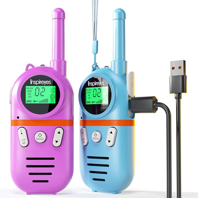 Walkie Talkies for Kids Rechargeable, Toys for Boys and Girls Ages 3-12 by Inspireyes