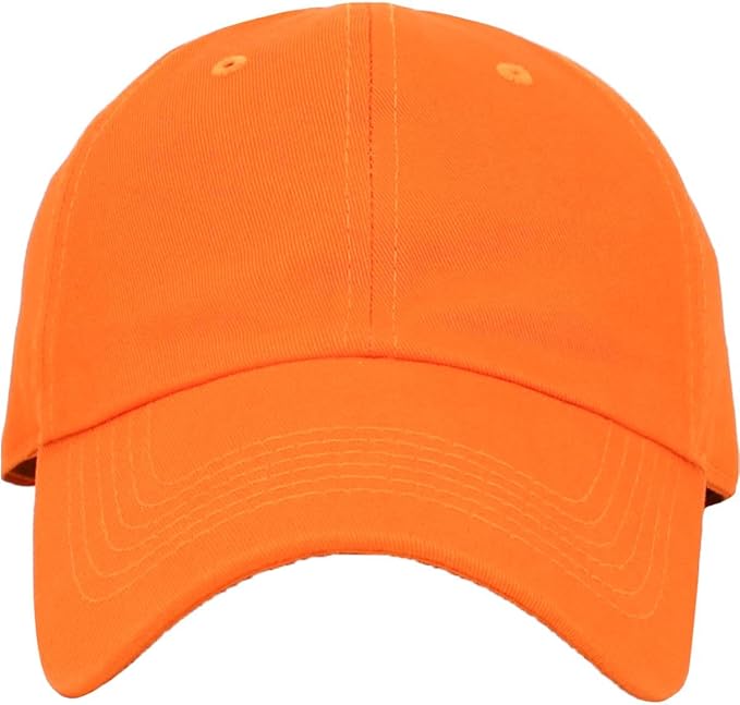 KBETHOS Classic Unisex Cotton Adjustable Low Crown Baseball Cap – Plain Dad Hat