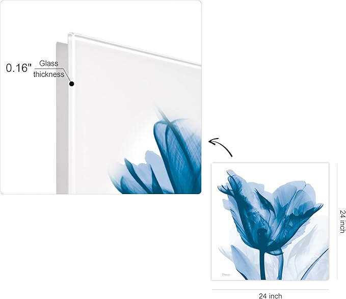 Empire Art Direct Frameless Free Floating Tempered Glass Panel Graphic Wall Art - Image 5