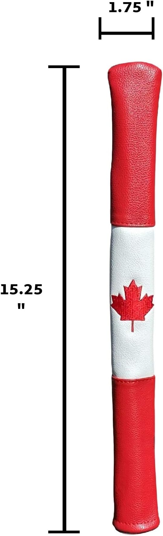 Foretra Driver Headcover Golf Club Covers Blade Mallet Putter Cover Alignment Stick Holder Hybrid Fairway Wood Head Cover Canada Flag Style Novelty Golf Accessories for Most Brands