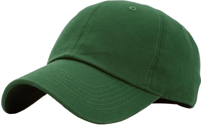 KBETHOS Classic Unisex Cotton Adjustable Low Crown Baseball Cap – Plain Dad Hat