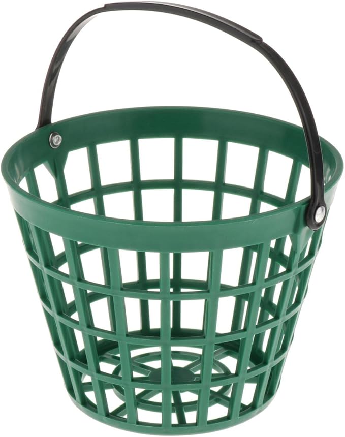 SM SunniMix Unbreakable Golf Ball Basket, Golfball Container with Handle Ball Holder Contains 25/50/100 Balls Range Accessories