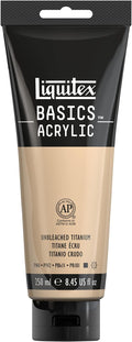 Liquitex BASICS Acrylic Paint, 250ml Tube, Unbleached Titanium by Liquitex