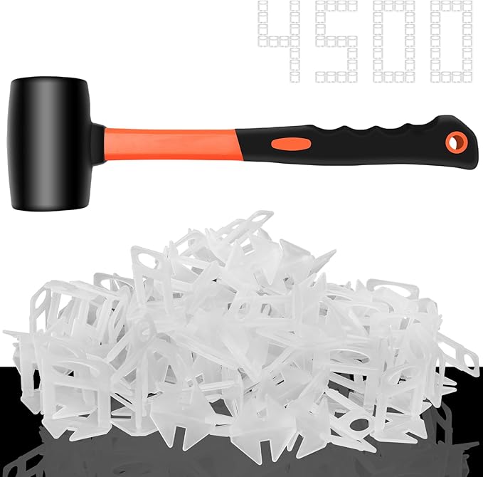 DGSL Tile Leveling System, 4500 Tile Spacers Clips 1/16 Inch Tile Tools by DGSL