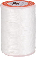 uxcell Round Leather Sewing Waxed Thread, 55m / 60 Yards Wax Polyester String by uxcell
