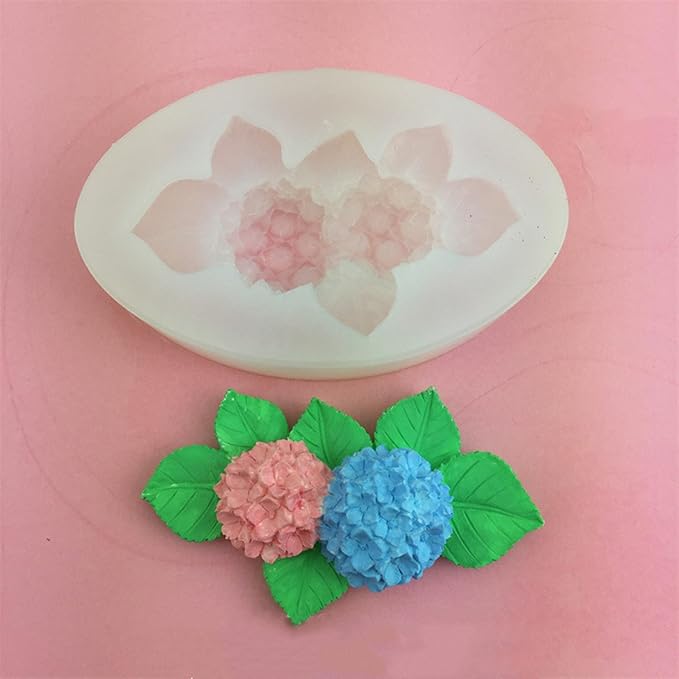Hydrangea Flower Silicone Mold for Candle Soap Fondant Chocolate Candy Cake - Image 5
