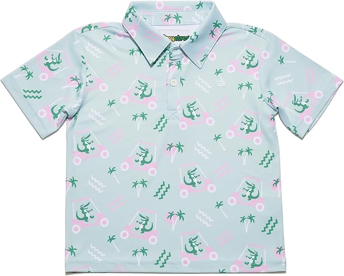 Tipsy Elves Kids and Toddlers Golf Shirts - Athletic Comfort Fit with Quick Dry Material