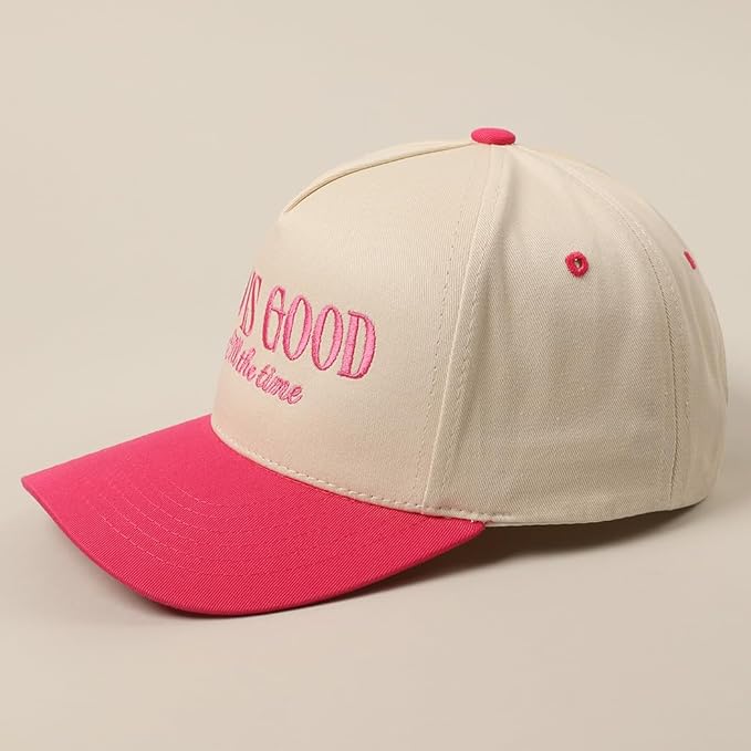 MIRMARU Two-Tone Vintage Canvas Trucker Hats for Men & Women, Adjustable Size Baseball Caps with Trendy Embroidered Design