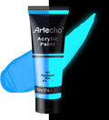 Artecho Glow in the Dark Paint, Neon Blue Paint Tubes, Art Craft Paints by Artecho