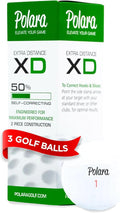Polara Self-Correcting Golf Balls – High-Performance Golf Balls with Soft Feel, Anti-Slice & Hook Correction, Exceeds USGA Limits, Dimple Design for Maximum Distance, Golf Accessories for Men & Women