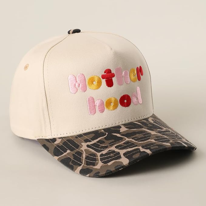 MIRMARU Two-Tone Vintage Canvas Trucker Hats for Men & Women, Adjustable Size Baseball Caps with Trendy Embroidered Design