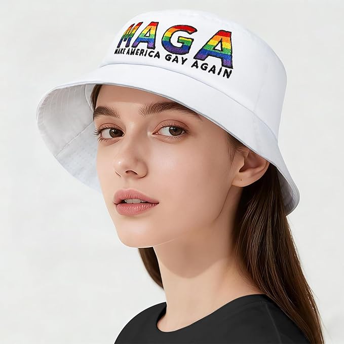 Gay Pride Rainbow Trucker Hat for Men and Women LGBT Embroidered Adjustable Washable LGBTQ Baseball Cap Gifts