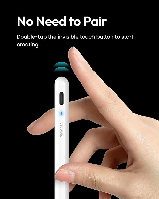 Metapen Pencil A8 for Apple iPad 2018-2025, Tilt Sensitivity, Pixel Precision - Image 5