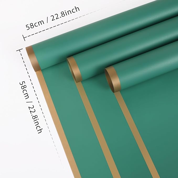 FUHITIM 20 Sheets Flower Wrapping Paper - Image 2