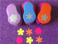 Fascola 3PCS Different Beautiful Flowers Shape 1 inch Craft Punch Set Scrapbook by zorpia
