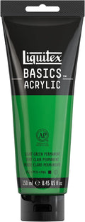 Liquitex BASICS Acrylic Paint, 250ml Tube, Light Green Permanent by Liquitex