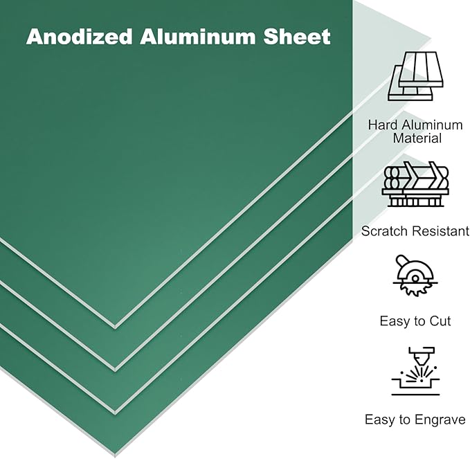 PATIKIL 7x5x1/32inch Anodized Aluminum Sheet - Image 3