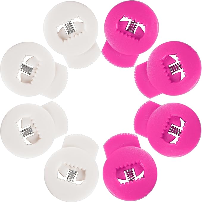 Glove Locks, 8-Pack Baseball/Softball Glove Lace Locks – Vibrant Colors, No Retie Knots, Spring-Lock Tech, Durable Design.