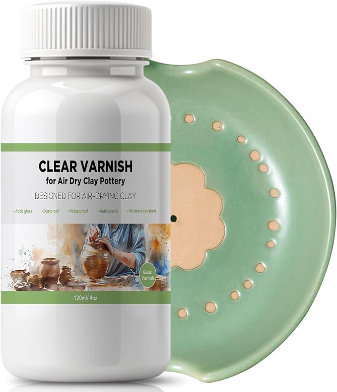 120ml Air Dry Clay Varnish by LIIZOUSUDA