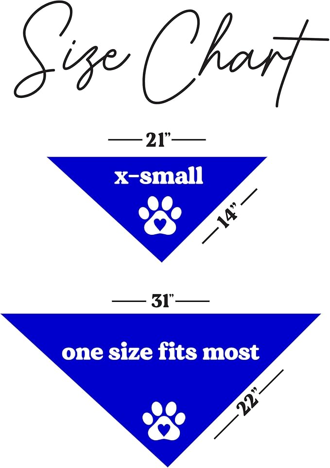 Game Day Dog Bandana | 100% Cotton Adjustable Triangle | Made in USA | Baseball| Sports | Biggest Fan | Game Day | Royal, X-Small (1054)