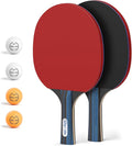 Glymnis Ping Pong Paddles Set Table Tennis Rackets by Glymnis