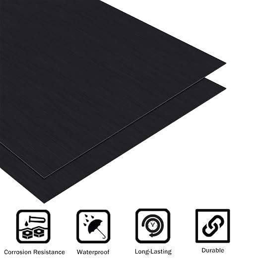 2Pack Anodized Aluminum Sheet 6 x 12 x 1/32 Inch Black Anodized Aluminum Metal - Image 4