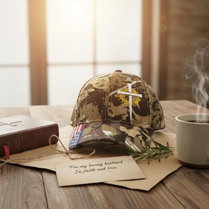 Christian Hats for Men,Cross Hats for Men,Jesus hat,Christian Religious Gifts for Birthday/Christmas