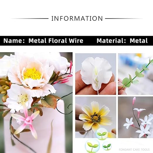 76Yards 26Gauge White Metal Floral Wire Flexible Paddle Florist Garden Wire - Image 8