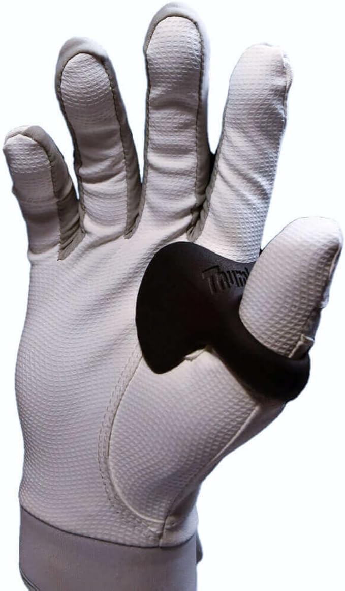 ThumbPRO Baseball Thumb Guard - Batting Aid & Grip Enhancer - Reduces Sting, Improves Swing - for Baseball & Softball - All Levels, Left/Right Hand - 3 Sizes