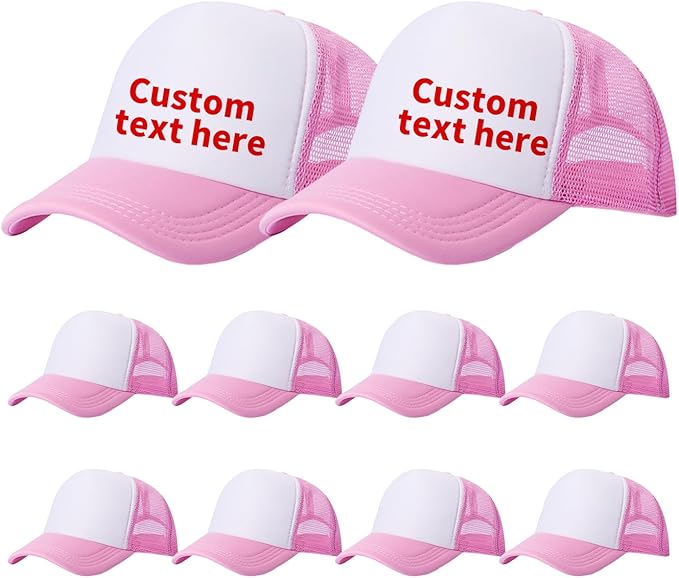 10 Pack of Blank Trucker Hat Bulk Men and Women Hats Bulk DIY Graffiti Mesh Hat Hot Stamping Hats