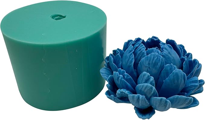 3D Chrysanthemum Flower Candle Wax Silicone Mold, DIY Resin Epoxy Flower Craft - Image 3