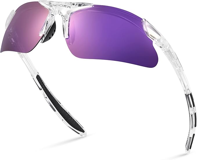 Xagger Kids Youth Polarized Sports Sunglasses for Boys Girls Baseball Softball Glasses TR90 Frame