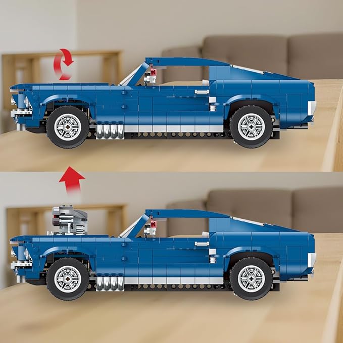 Sports GTRS Car Building Blocks Toys Boys or Adults Kits，1:10 MOC Building Set - Image 4