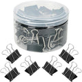 80 PCS Binder Clips, 1inch 25mm Binder Clips, Paper Clamps Medium Size by MIELIKKE