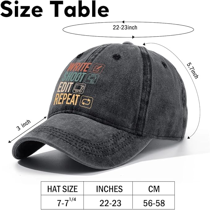 Humor Saying Adjustable Washed Cotton Baseball Cap, Funny Retro Trucker Hat Gift for Men Women Dad Husband Coworker