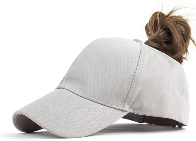 High Ponytail Baseball Hat - Women Messy Bun Hat, Sun Protection Ponycaps Retro Cap