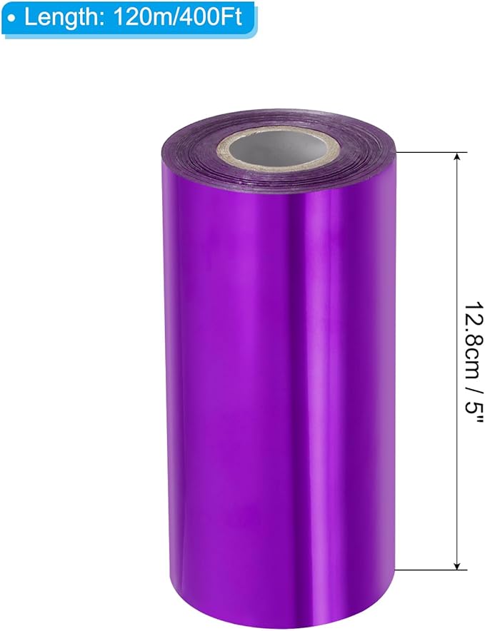PATIKIL 5"x400Ft Hot Stamping Foil Paper, Heat Transfer Hot Stamping Paper Foil - Image 2
