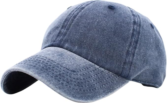 KBETHOS Classic Unisex Cotton Adjustable Low Crown Baseball Cap – Plain Dad Hat