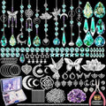 420pcs Suncatcher Kit, Crystal Prisms, DIY Garden/Window Hanging