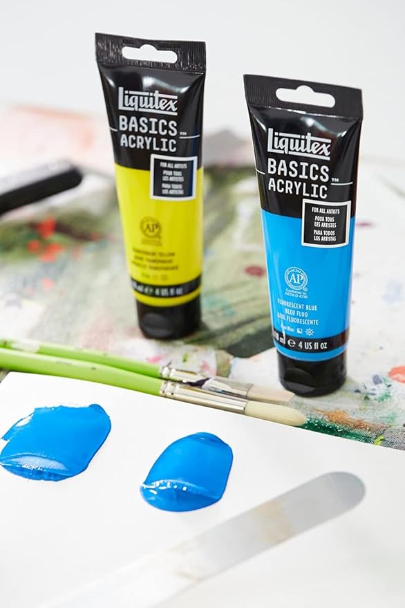 Liquitex BASICS Acrylic Paint, 118ml Tube, Ivory Black - Image 5