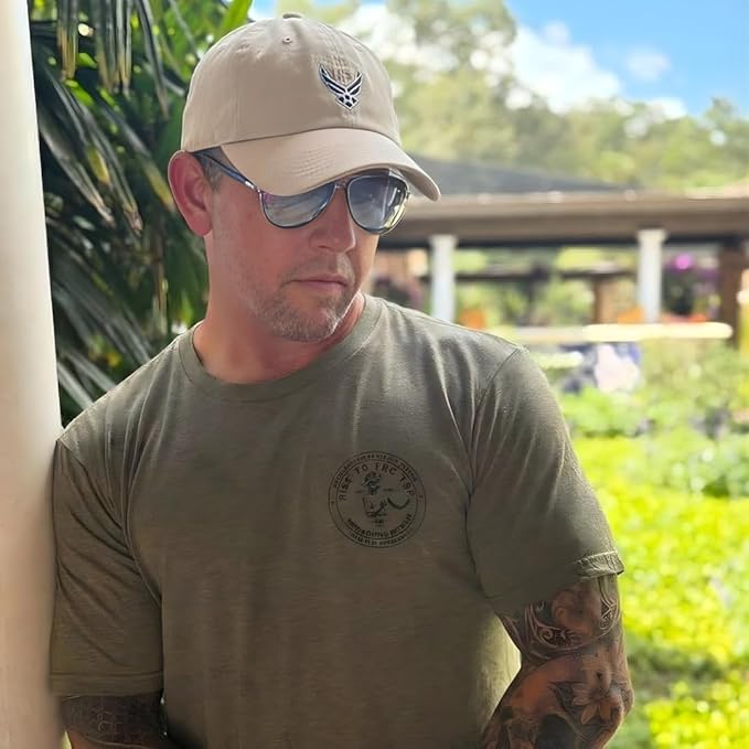 Speedy Pros Soft Baseball Hat Embroidered Dad Hat Air Force Emblem Embroidery Men & Ladies Baseball Cap Cotton