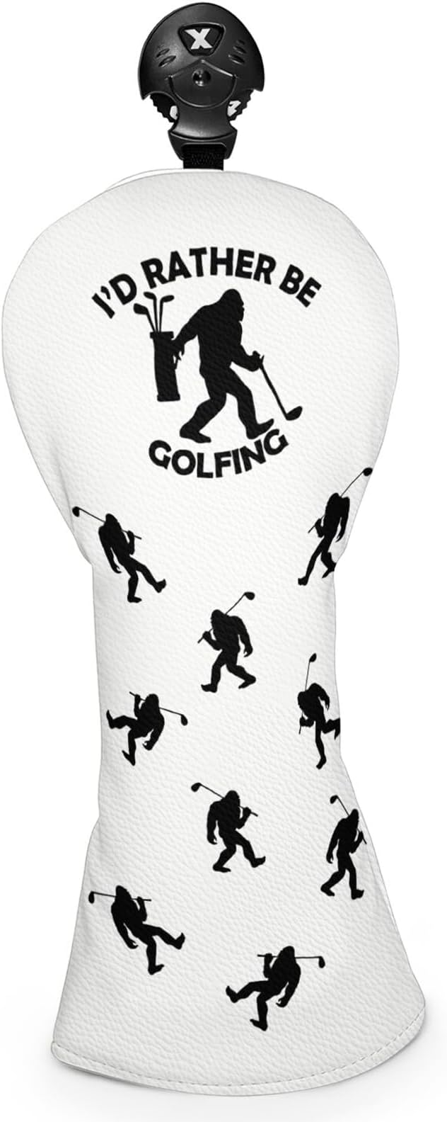 Golf Club Head Covers for Men Women, PU Leather Golf Headcover for Driver Fairway Wood and Hybrid, Funny Golf Accessories