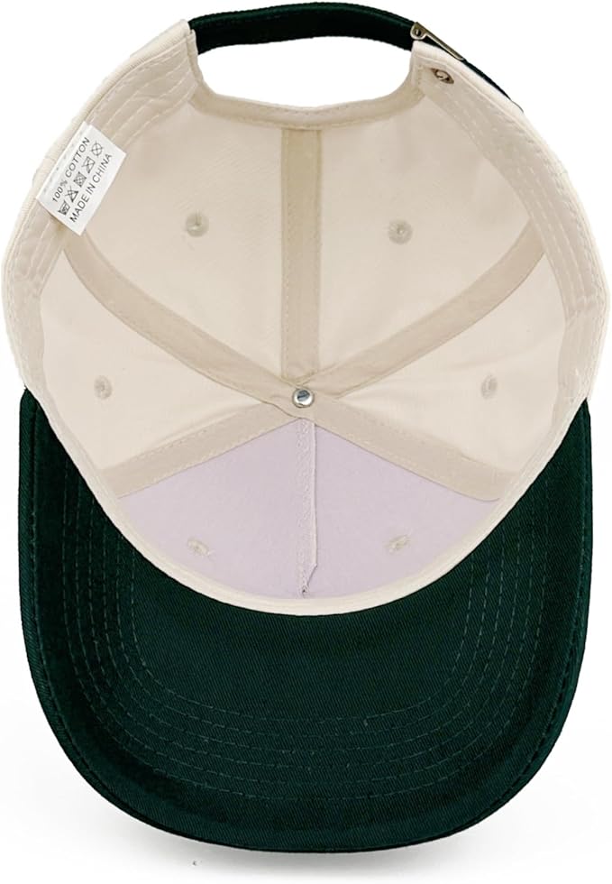 Embroidered Baseball Cap, Cotton Dad Hat, Fun & Heartfelt Stitching, Adjustable Casual Outdoor Hat for Men Women