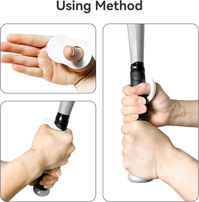 2 Pack Baseball Thumb Guard for Pro Batters, Hitter Swing Training Aid, Thumb Guard Baseball & Softball Baseball Batting Grip Baseball Accessories Baseball Training Equipment Reduce Bat Sting